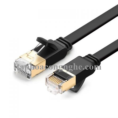 Ugreen 11265 10M màu Đen Cáp mạng LAN cat7 STP dây dẹp NW106 30011265